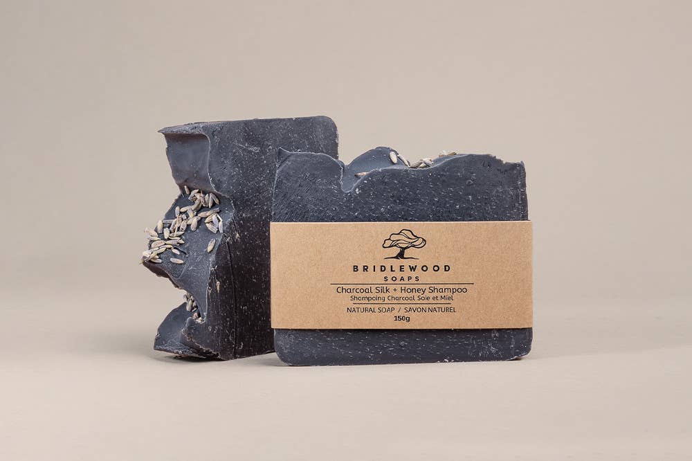Bridlewood Soaps - Charcoal Silk + Honey Shampoo Bar