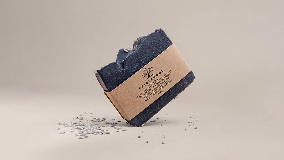 Bridlewood Soaps - Charcoal Silk + Honey Shampoo Bar