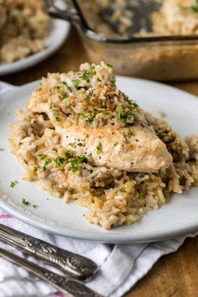 Cozy Chicken & Rice Casserole