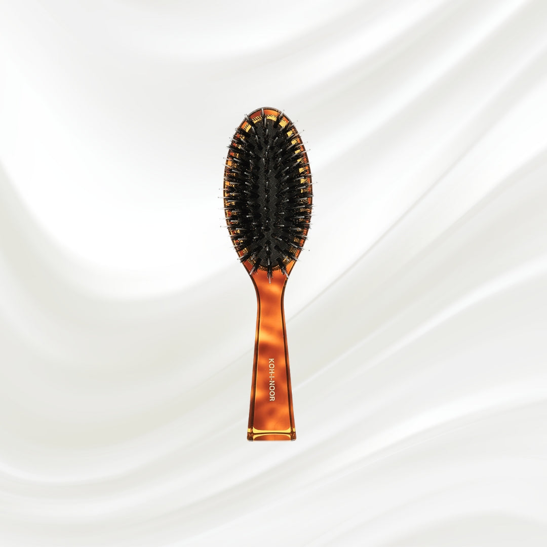 Jaspè Pneumatic Hair Brush - Boar Bristles &amp; Nylon Pins for Normal to Thick Hair
