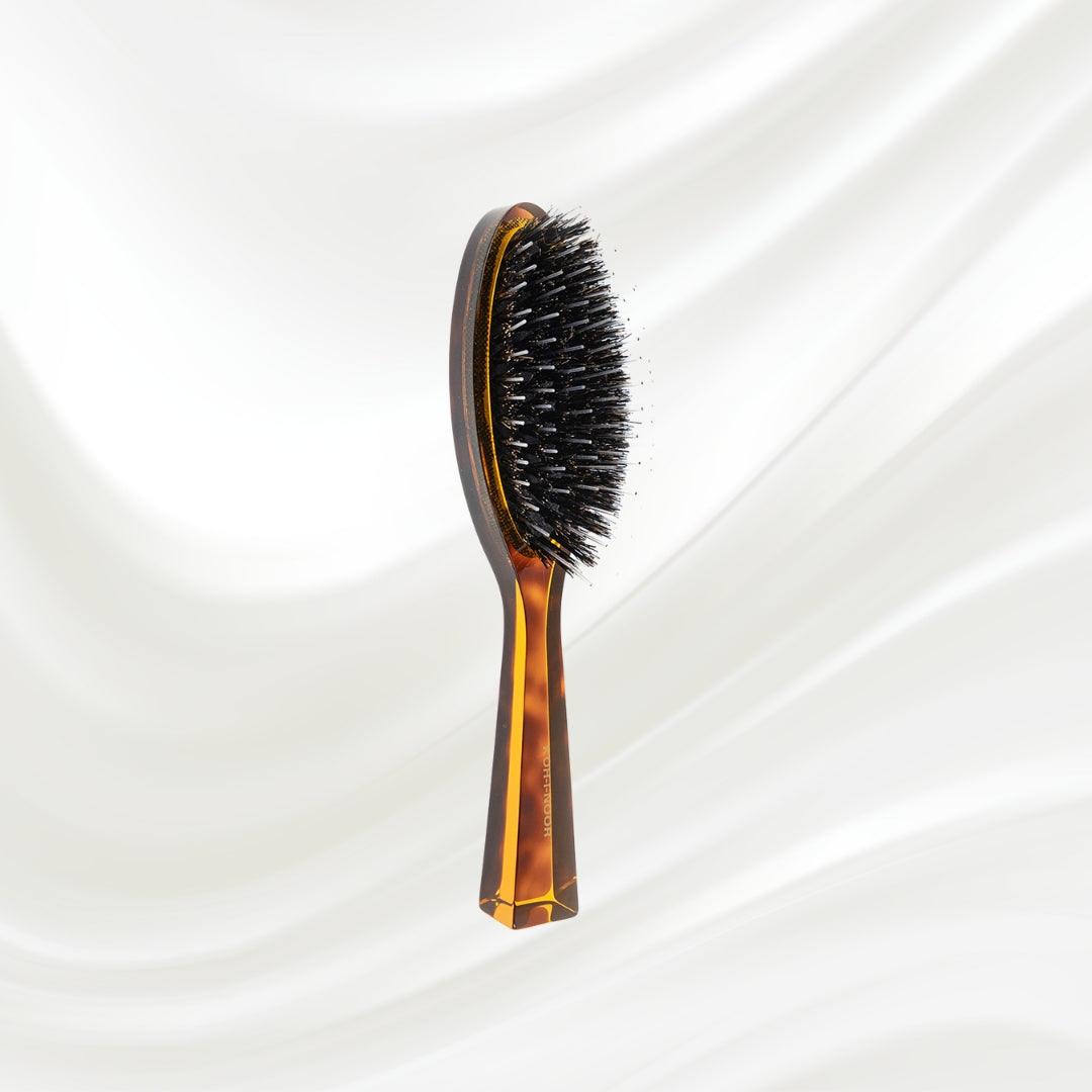Jaspè Pneumatic Hair Brush - Boar Bristles &amp; Nylon Pins for Normal to Thick Hair