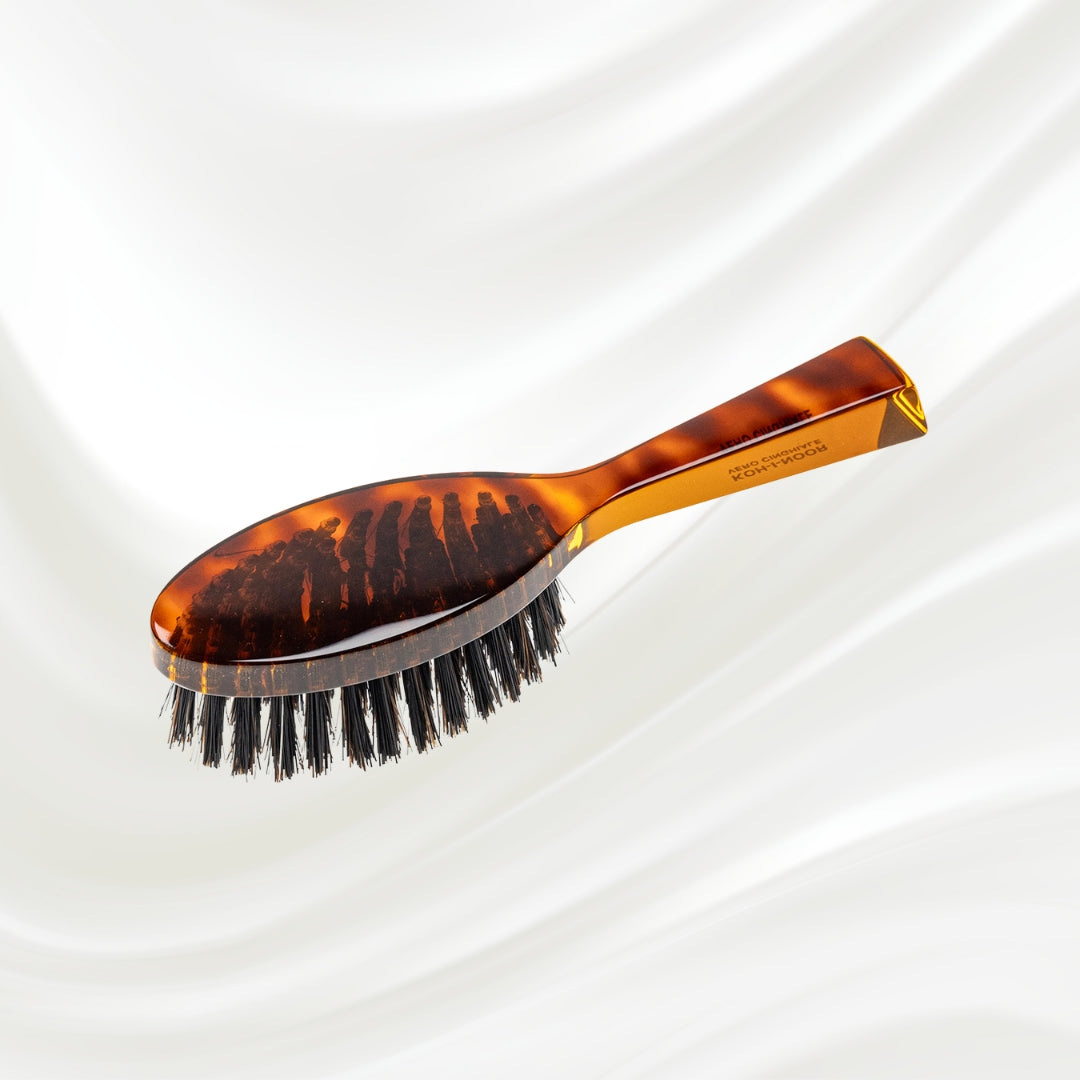 Jaspè Pneumatic Hair Brush - Boar Bristles &amp; Nylon Pins for Normal to Thick Hair
