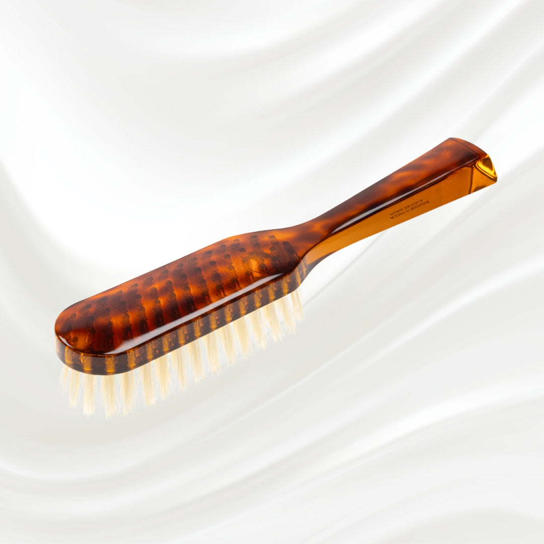 Jaspè Rectangular Hair Brush - Natural Bristles for Conditioning &amp; Scalp Stimulation