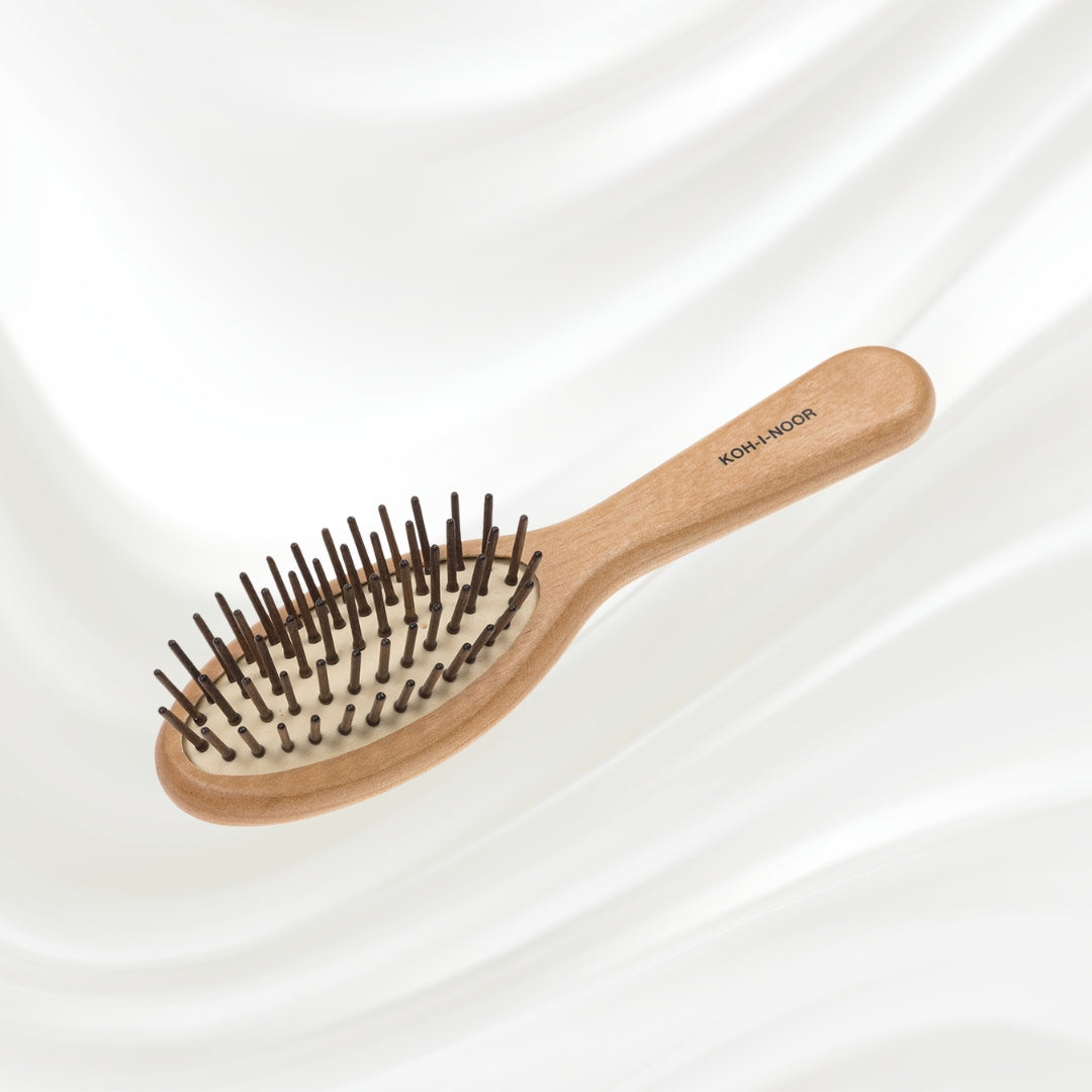 Legno Alder Wood Brush - Wood Pins for Anti-Static, Frizz-Free Hair