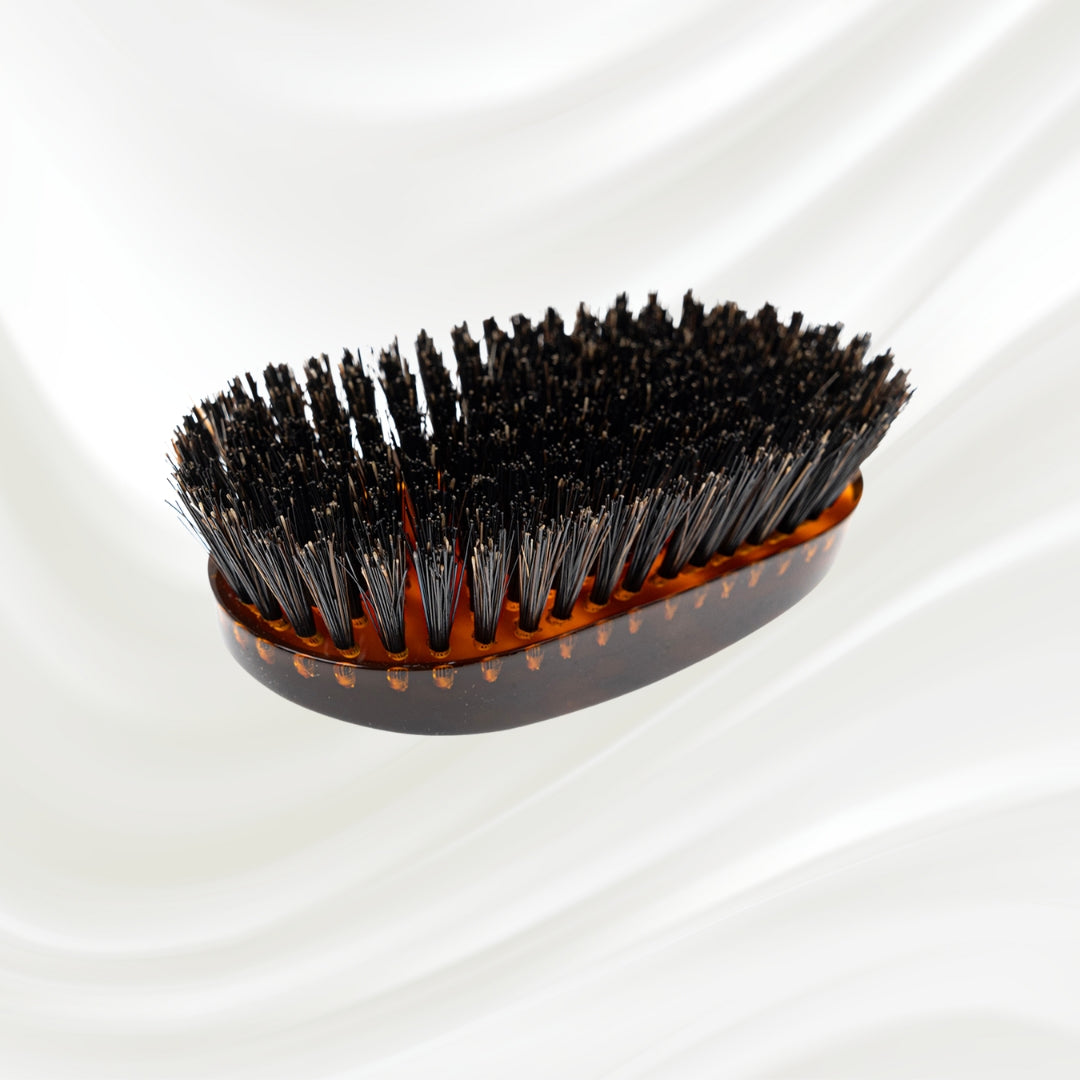 Jaspè Military Boar Bristle Brush - Men's Hair &amp; Beard Grooming