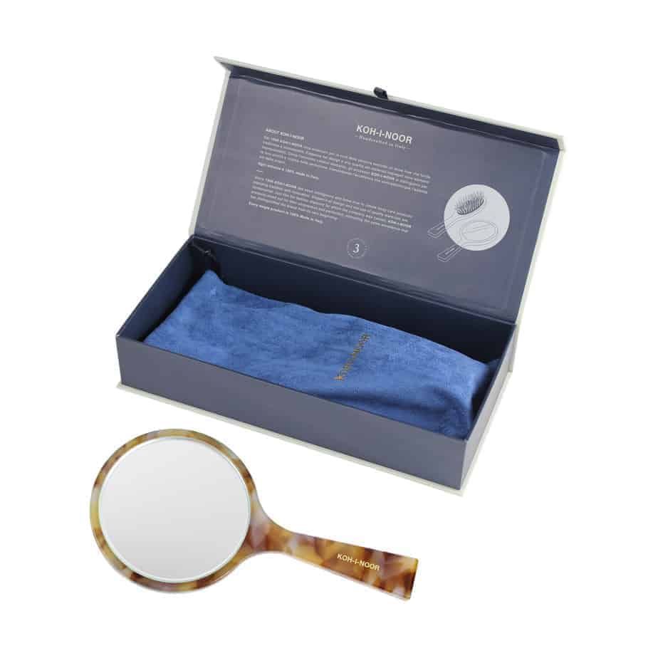 Luxury Hand Mirror - Honey Yellow | German Glass &amp; Cellulose Acetate