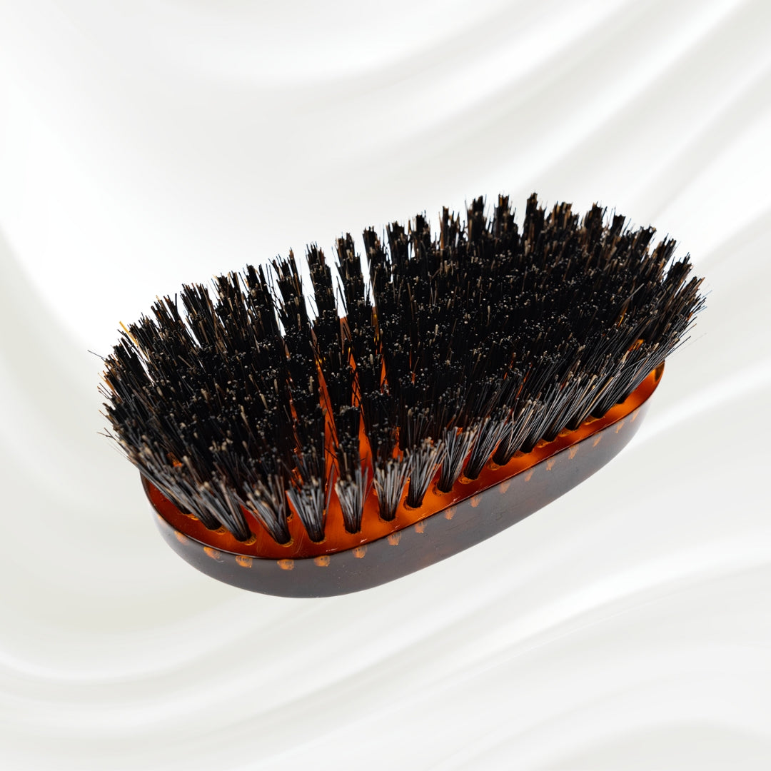 Jaspè Military Boar Bristle Brush - Men's Hair &amp; Beard Grooming