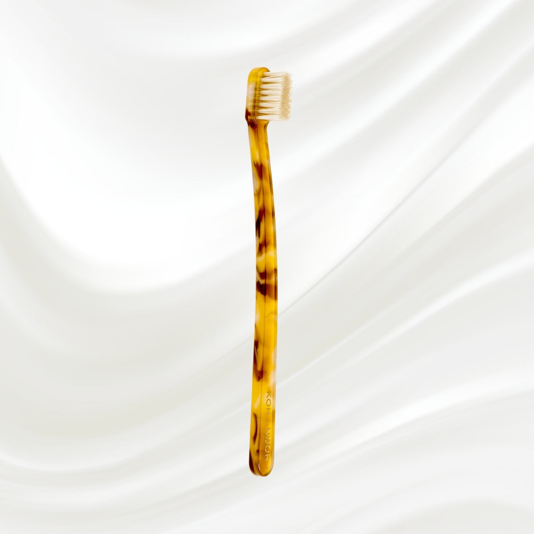 Coccola Natural Bristle Toothbrush - Medium | Luxury Cellulose Acetate