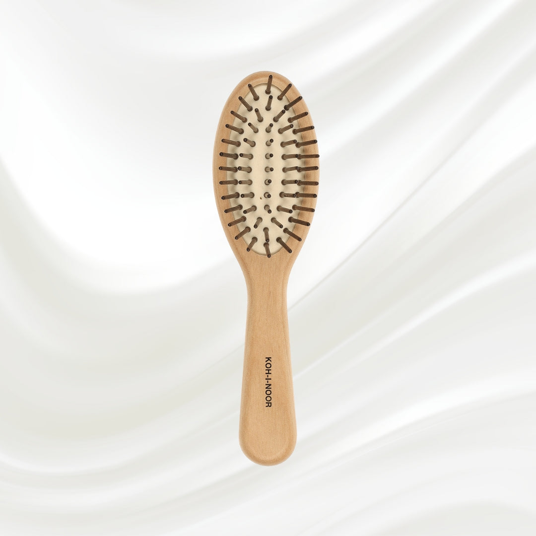Legno Alder Wood Brush - Wood Pins for Anti-Static, Frizz-Free Hair