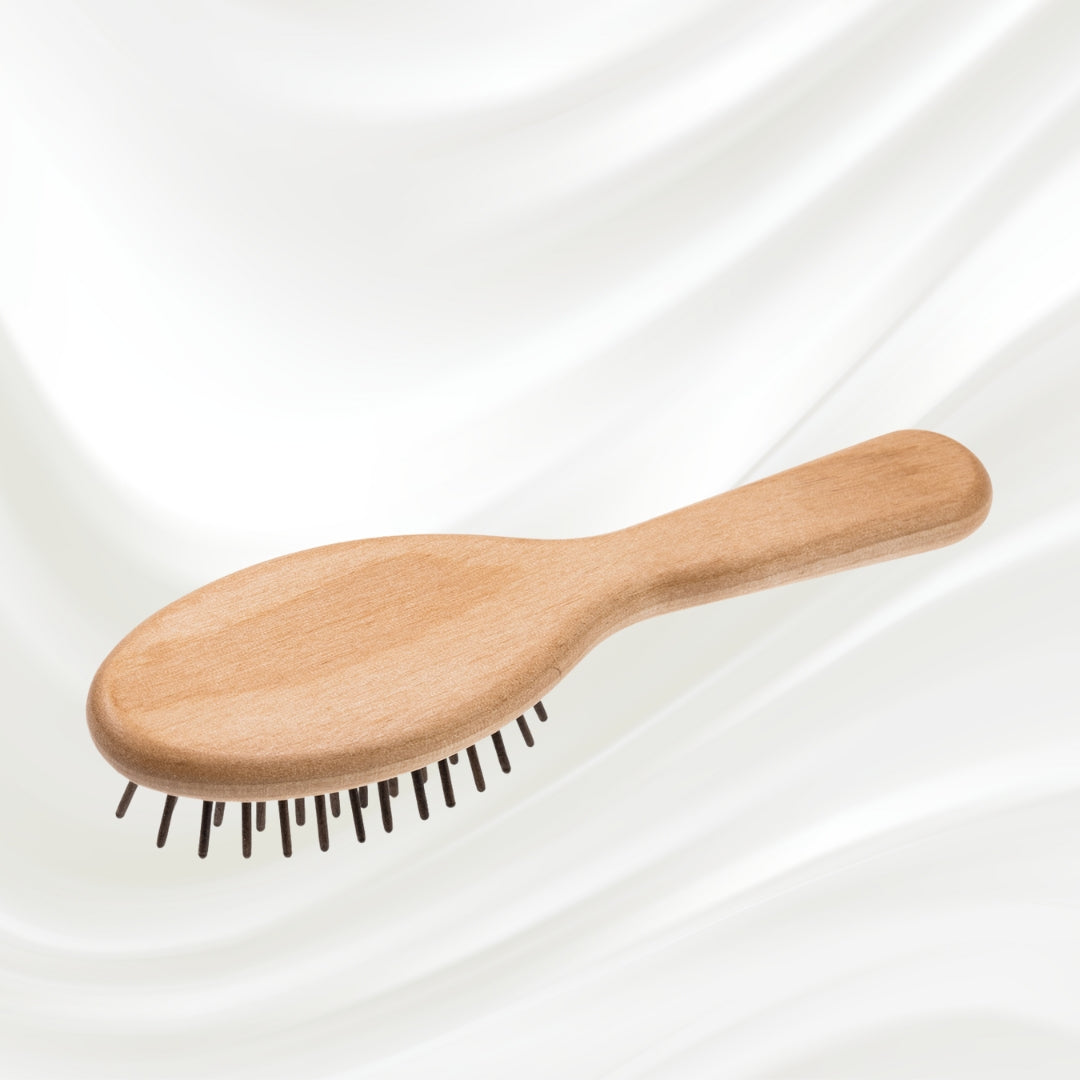 Legno Alder Wood Brush - Wood Pins for Anti-Static, Frizz-Free Hair