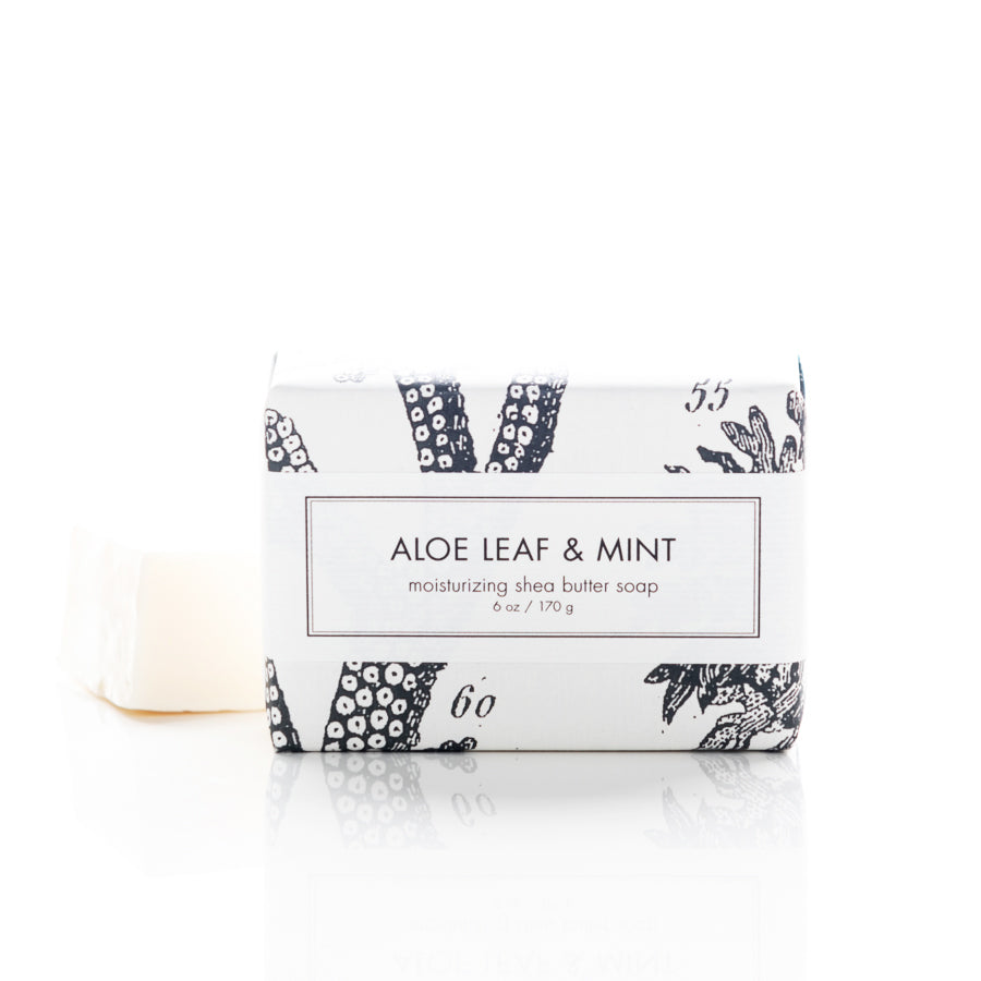 Aloe Leaf &amp; Mint - Shea Butter Soap