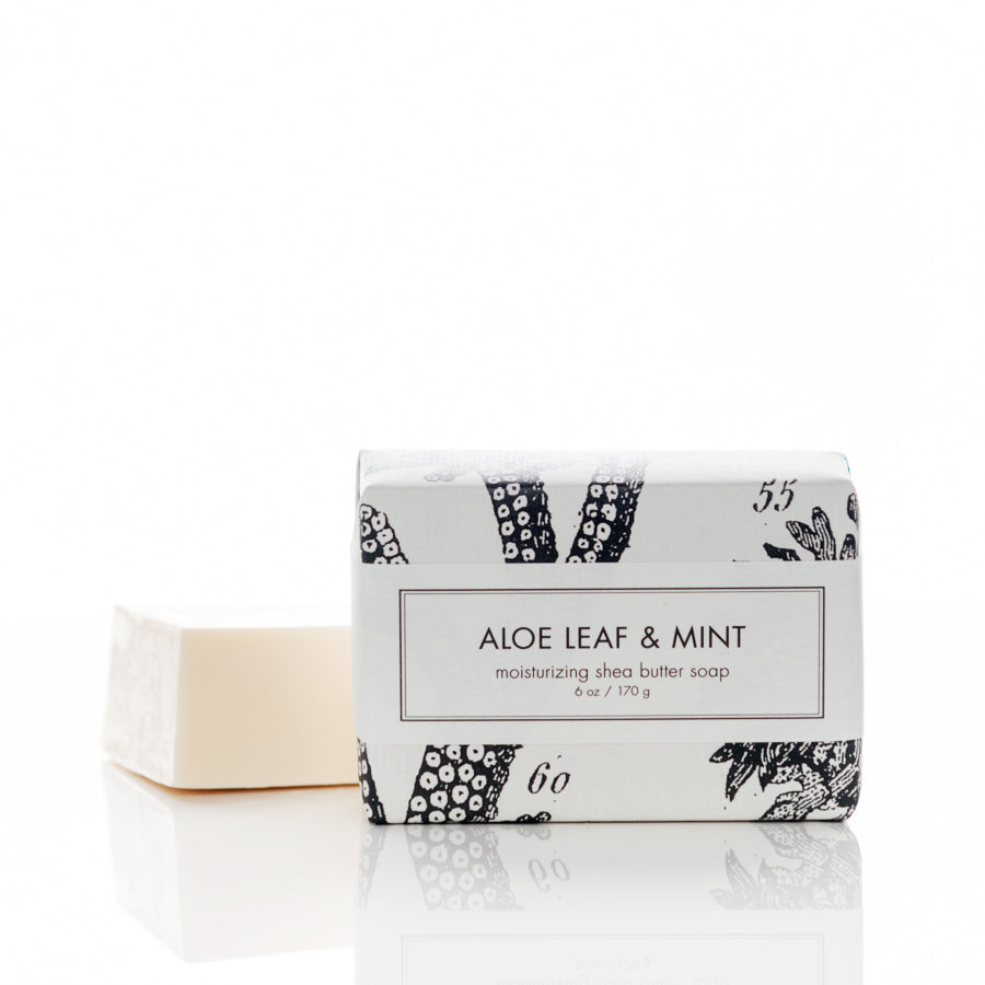 Aloe Leaf &amp; Mint - Shea Butter Soap
