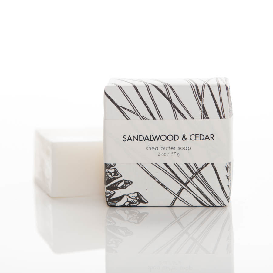 Sandalwood &amp; Cedar - Petite Shea Butter Soap
