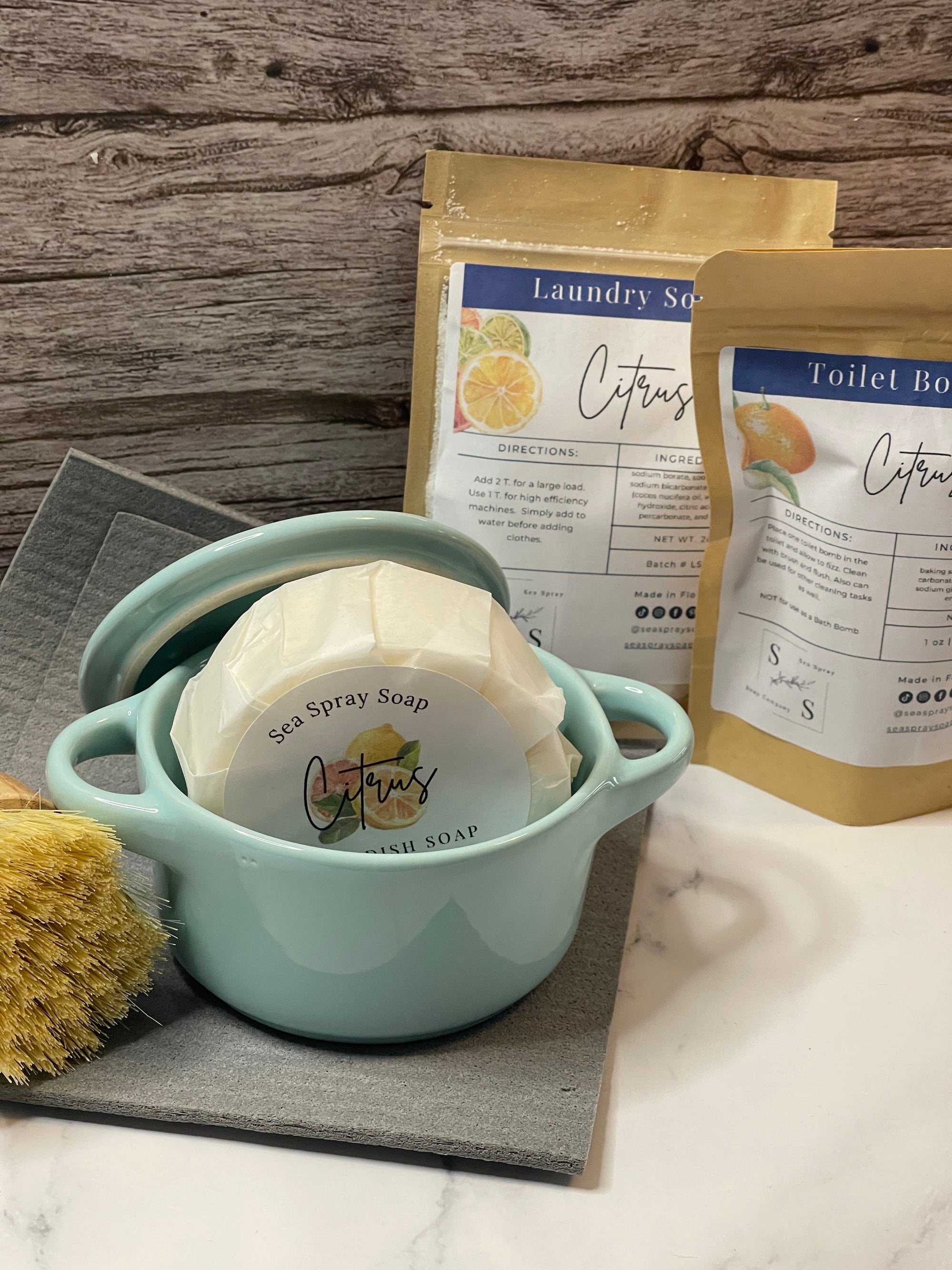 Zero Waste Essentials Starter Bundle - Complete Home Cleaning Kit