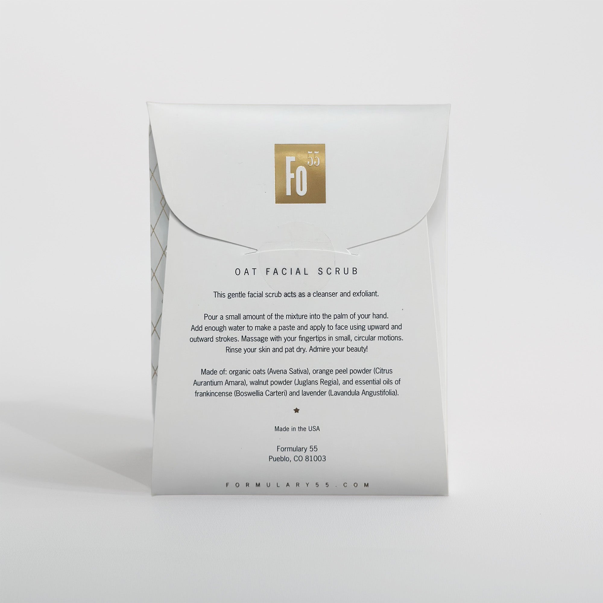 Facial Scrub Botanical Treatment - ORGANIC Oats &amp; Orange