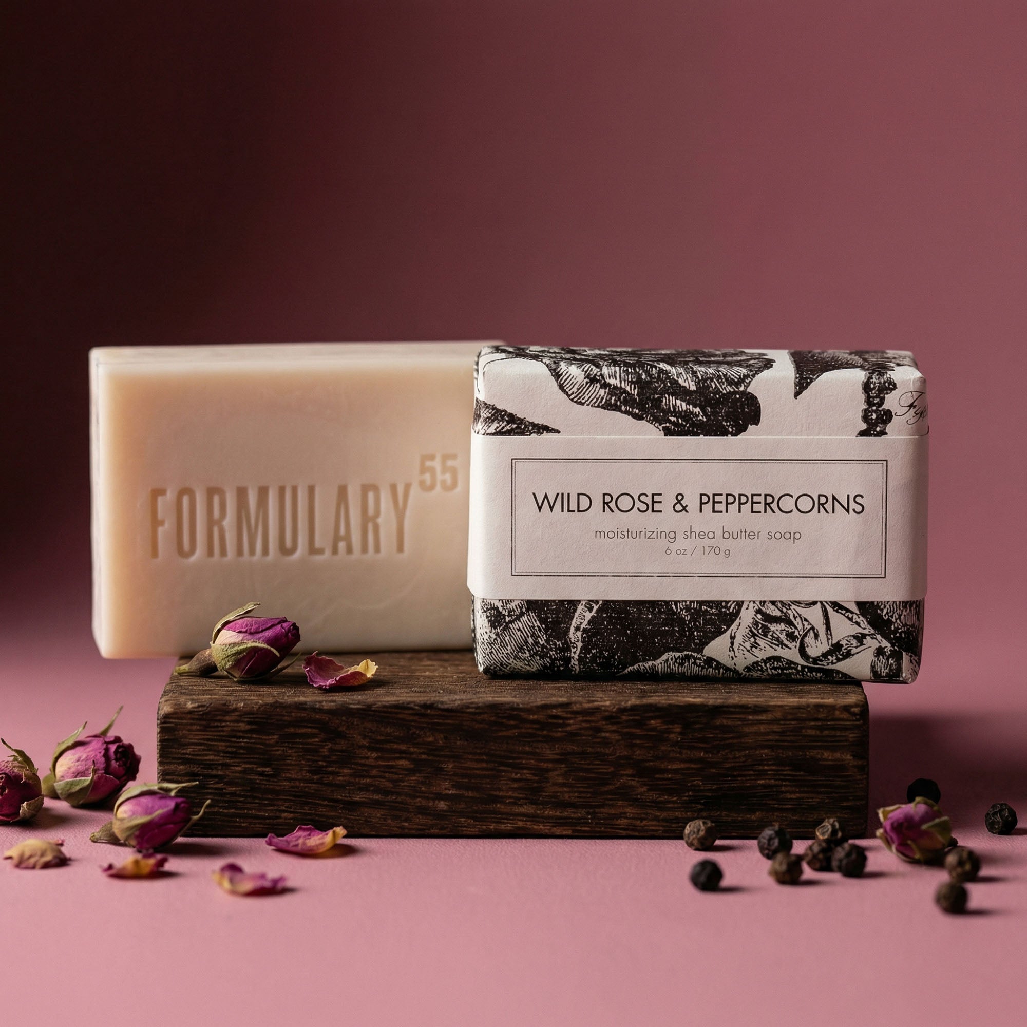 Wild Rose &amp; Peppercorns - Shea Butter Bar Soap