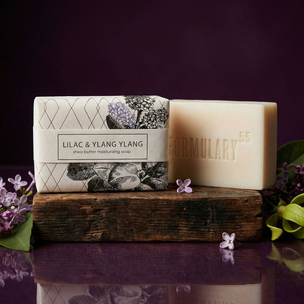 Lilac &amp; Ylang Ylang - Goldleaf Shea Butter Soap