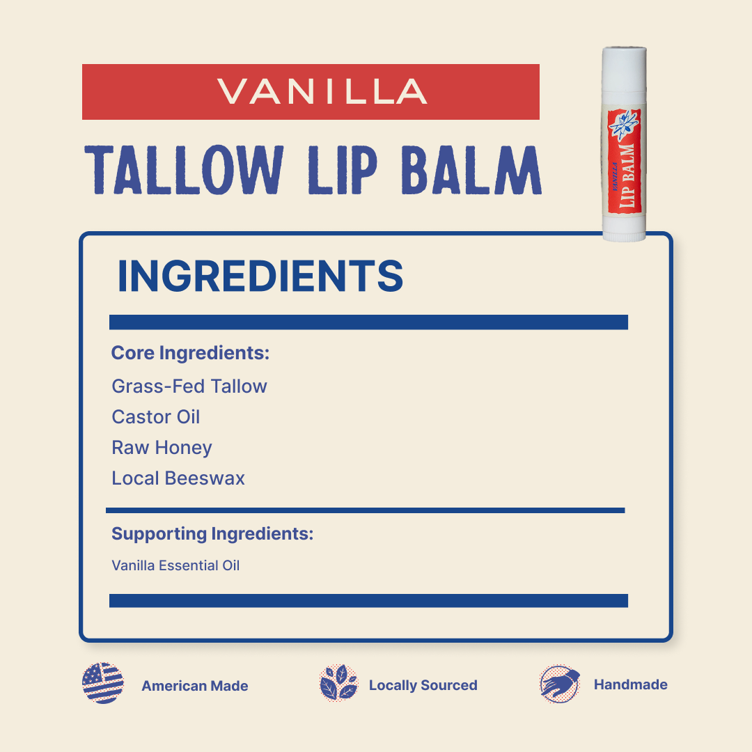 Tallow Lip Balm (5 Pack)