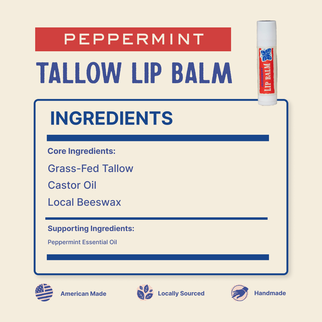 Tallow Lip Balm (5 Pack)