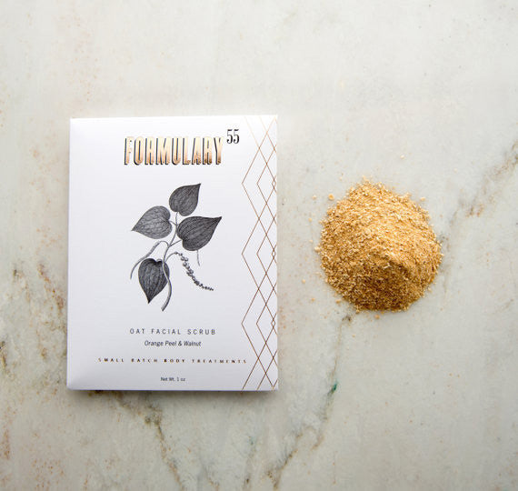 Facial Scrub Botanical Treatment - ORGANIC Oats &amp; Orange