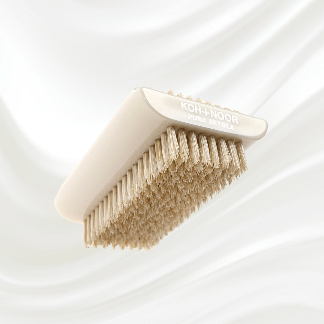 Professionale Two-Sided Nail Brush - Natural Bristles for Deep Cleaning &amp; Cuticle Care
