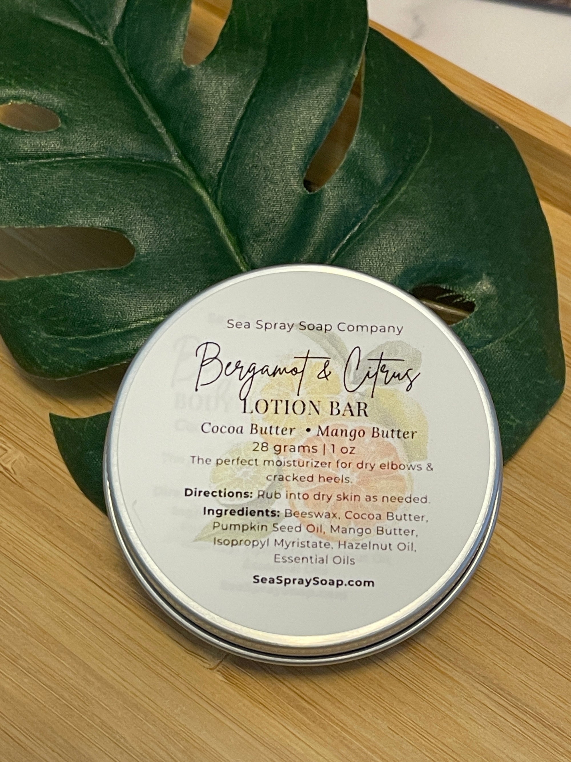 Natural Solid Lotion Bars - Concentrated Moisturizer in Reusable Tin