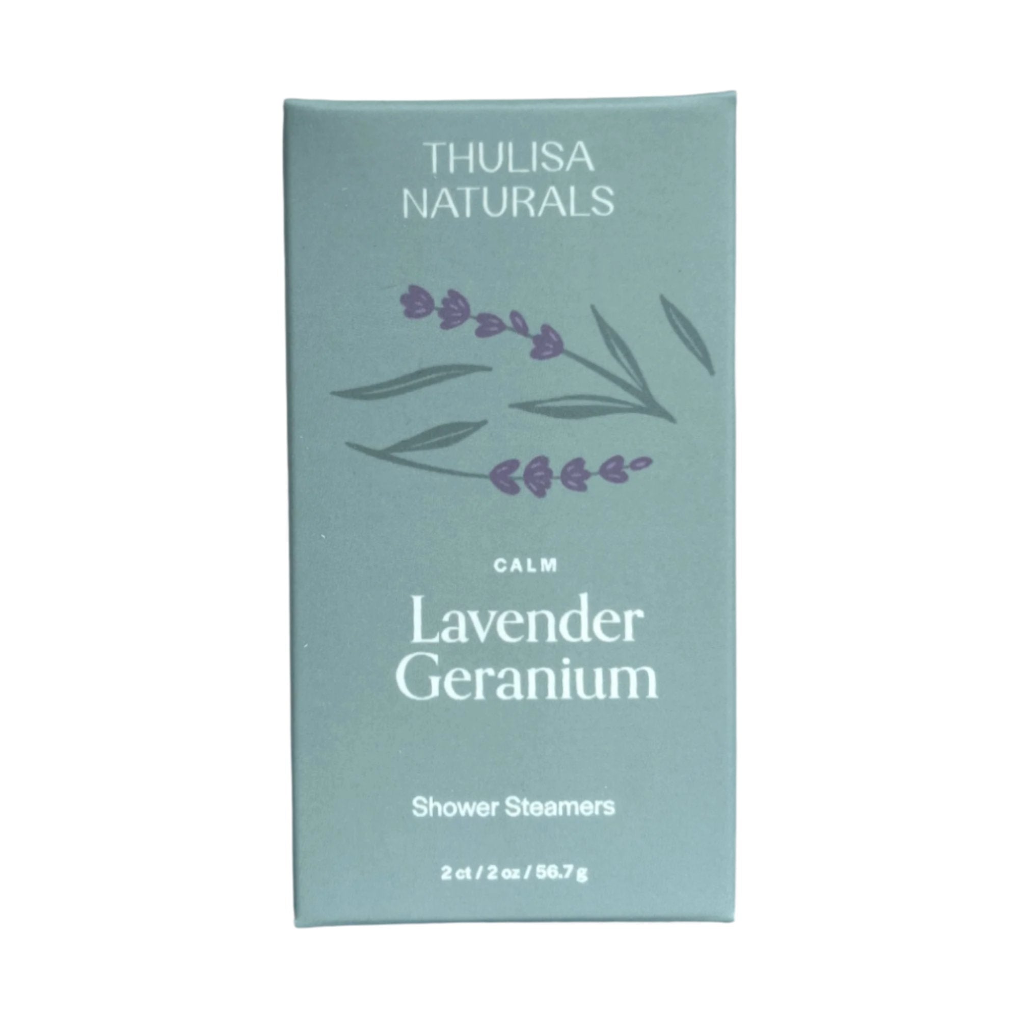 Calm Lavender Geranium Shower Steamers -2 Pack – A Thoughtful Self Care Ritual – Beauty Cafe