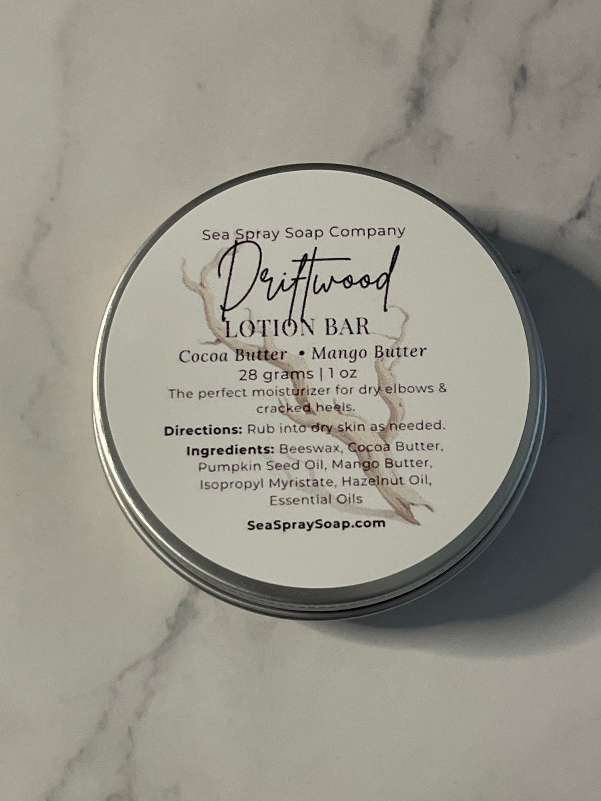 Natural Solid Lotion Bars - Concentrated Moisturizer in Reusable Tin