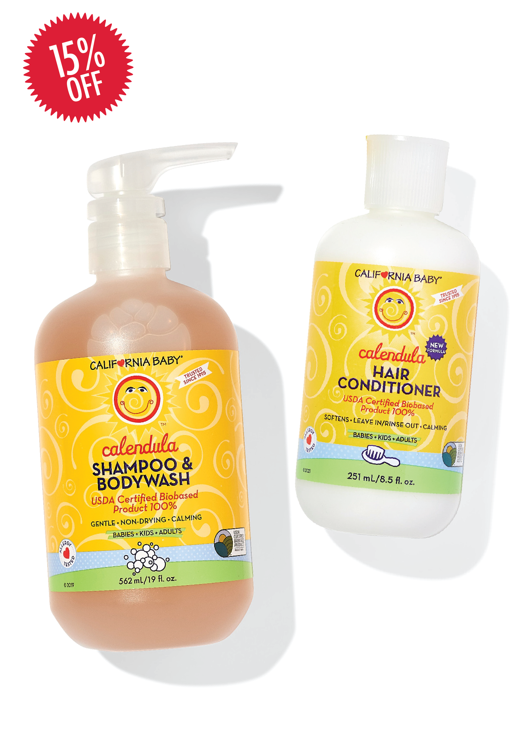 Calendula™ Shampoo + Conditioner Bundle – A Thoughtful Self Care Ritual – Beauty Cafe